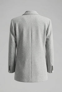 Fall Winter Fashion Suit Three-dimensional Flower Brooch Suit Jacket Fishbone Vest Pleated Wide Leg Trousers