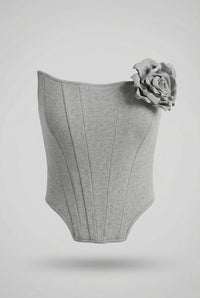 Fall Winter Fashion Suit Three-dimensional Flower Brooch Suit Jacket Fishbone Vest Pleated Wide Leg Trousers