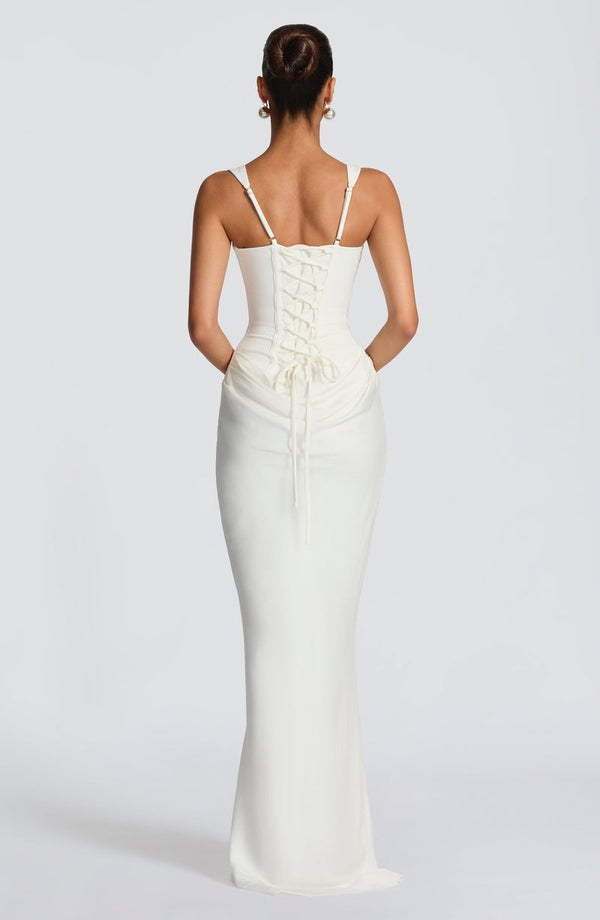 Lisette — Robe Longue - White