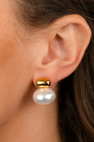 Joséphine — Boucles d'Oreilles Perle & Or