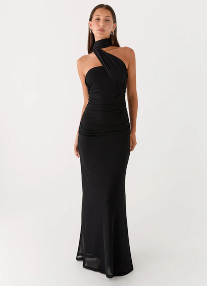 Diane Robe Longue — Noir