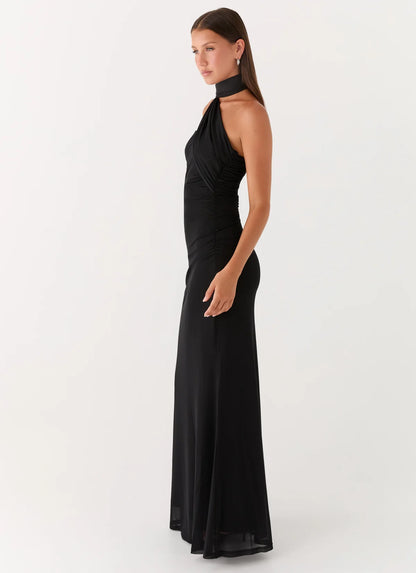 Diane Robe Longue — Noir