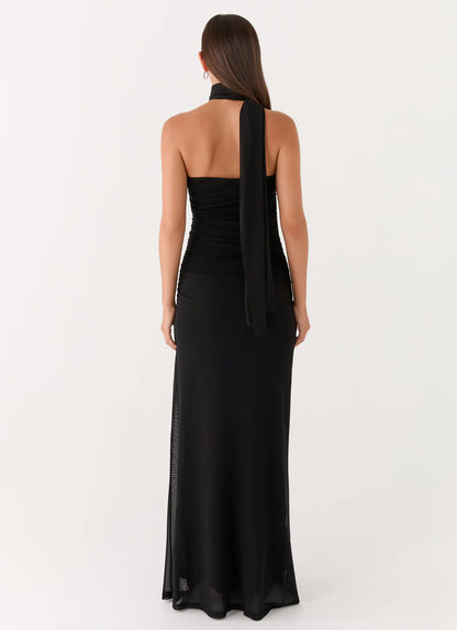 Diane Robe Longue — Noir