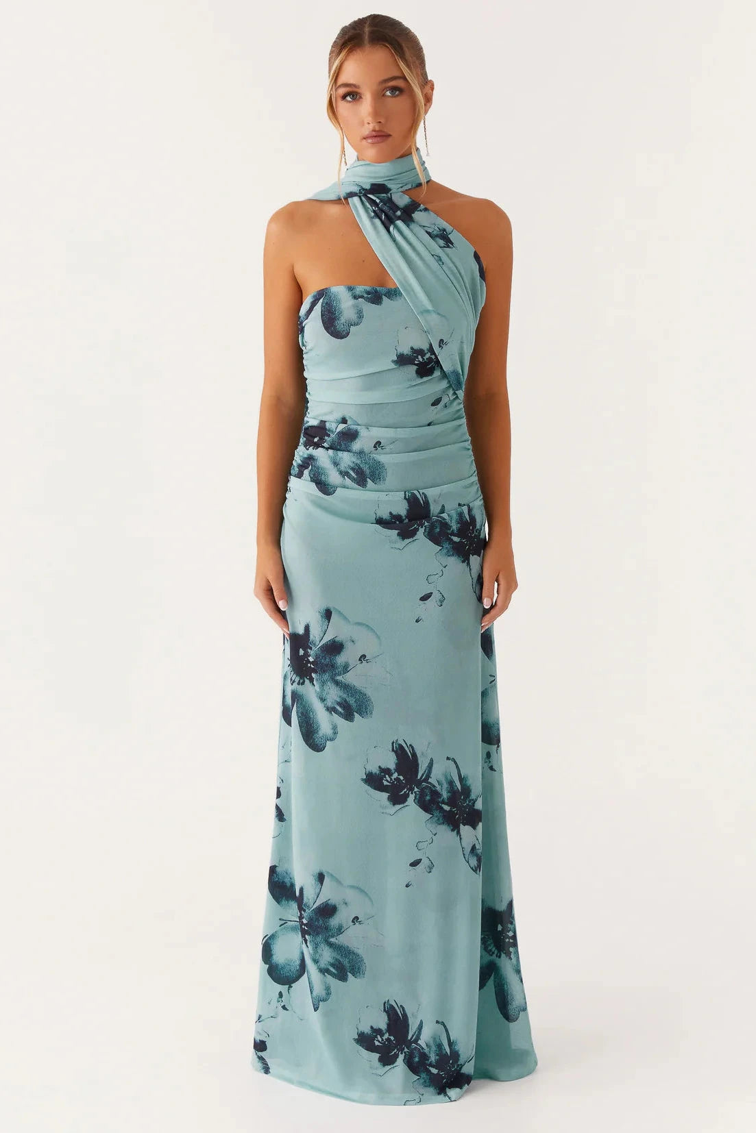Diane Robe Longue — Bleu