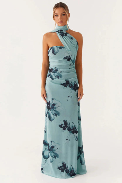 Diane Robe Longue — Bleu
