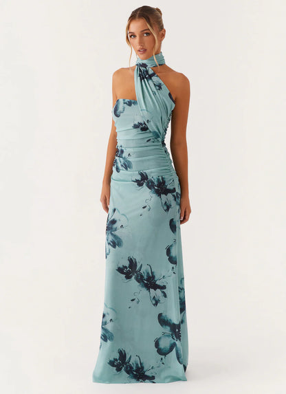 Diane Robe Longue — Bleu