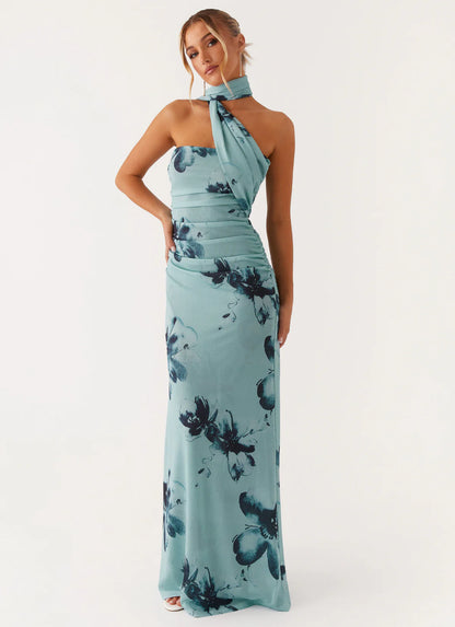 Diane Robe Longue — Bleu