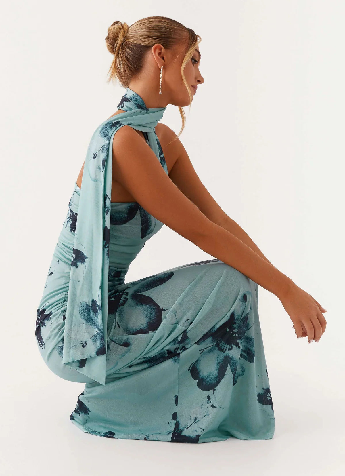 Diane Robe Longue — Bleu