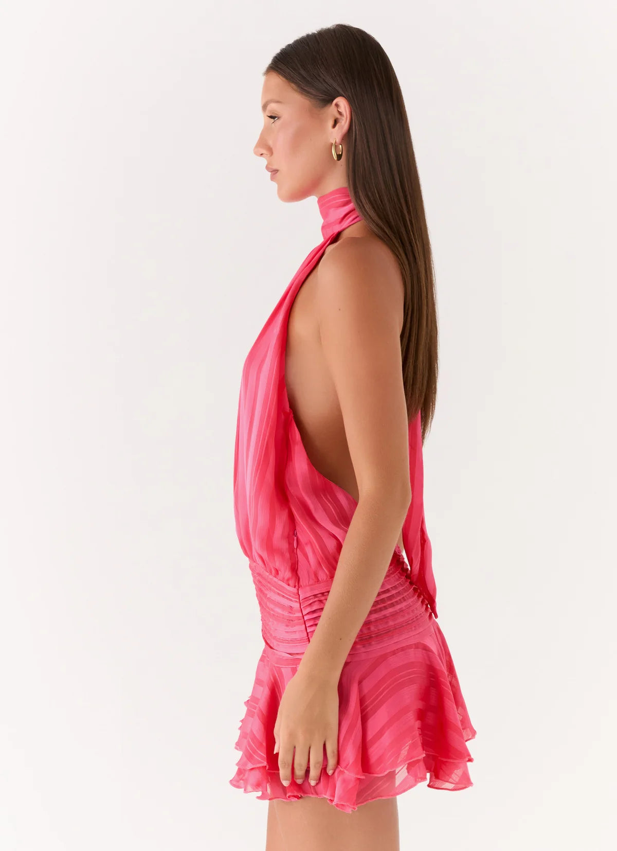 Estelle Robe Courte — Fuchsia