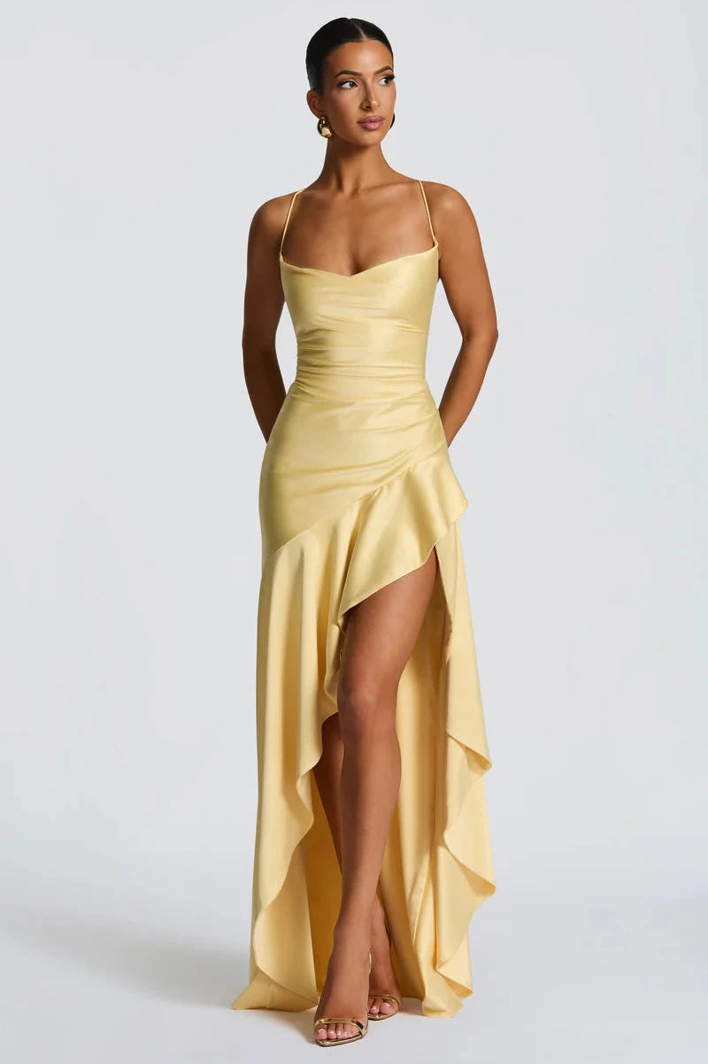 Madeleine Robe Longue — Jaune