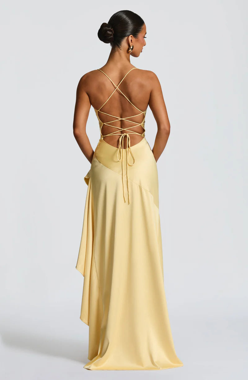 Madeleine Robe Longue — Jaune