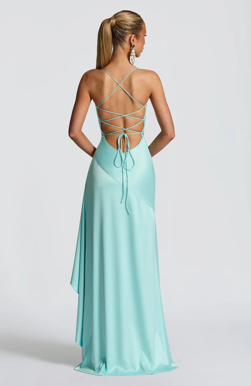 Madeleine Robe Longue — Azur