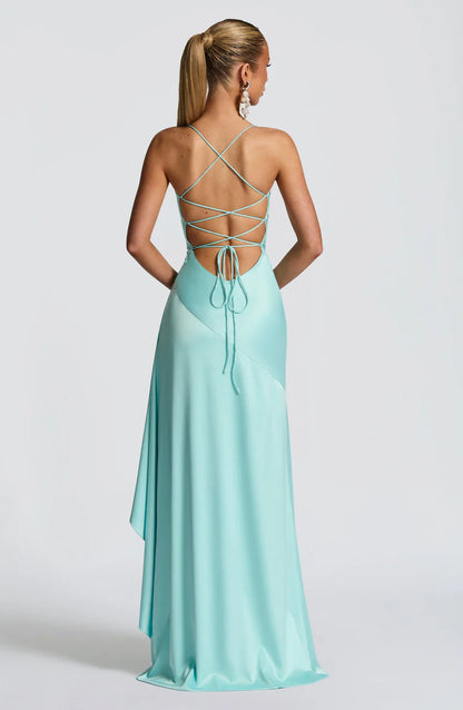 Madeleine Robe Longue — Azur