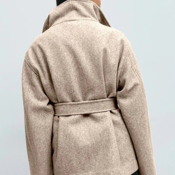 Autumn And Winter High-grade Mid-length Thick Woolen Coat - Camel