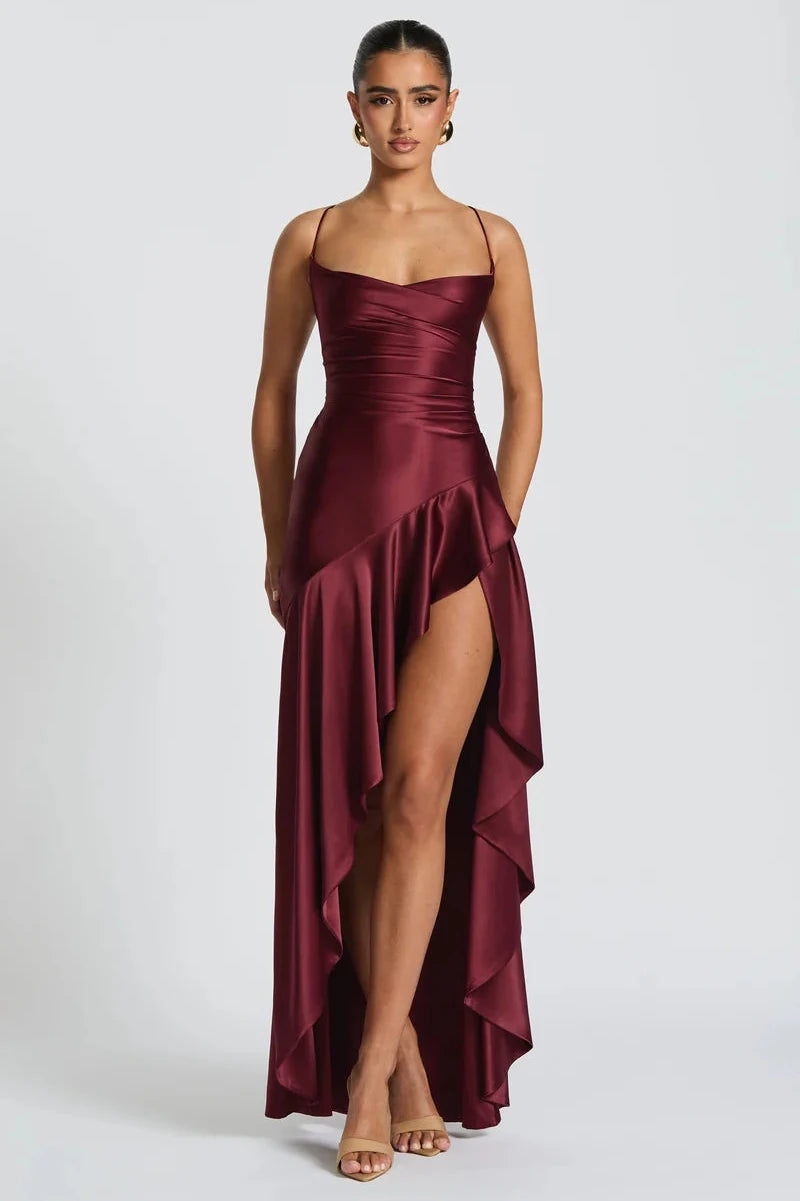 Madeleine Robe Longue — Bordeaux