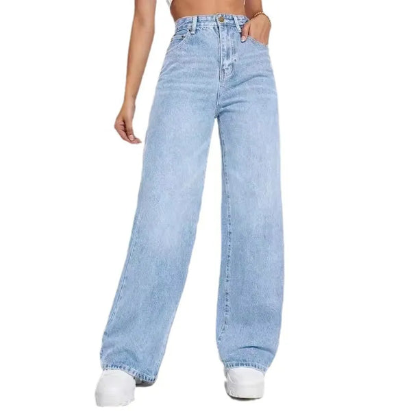 Calças Jeans Largas Denim Premium