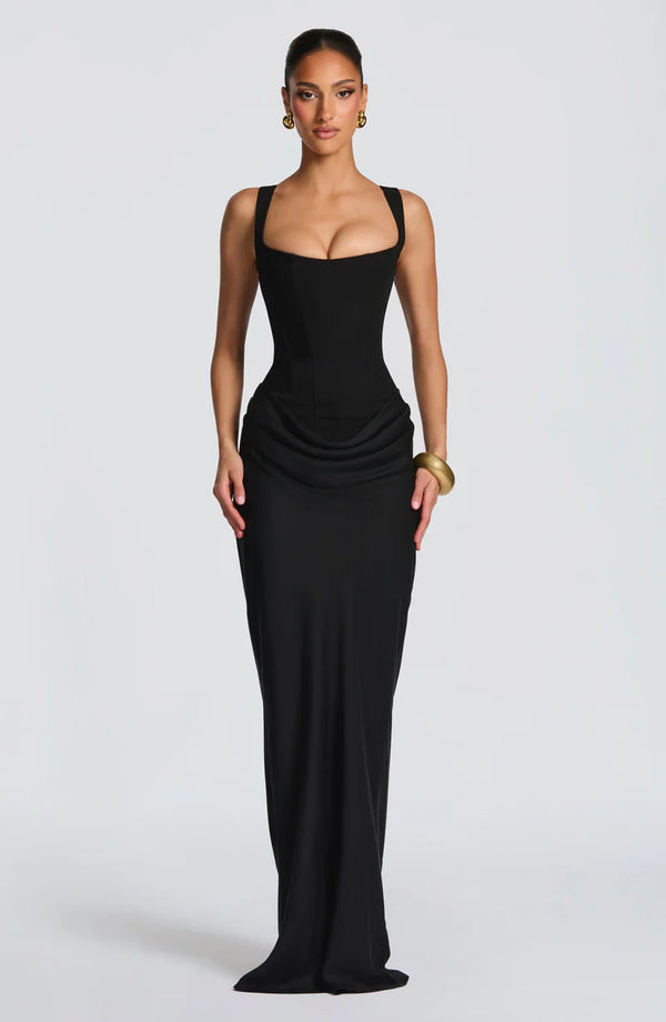 Lisette — Robe Longue - Black
