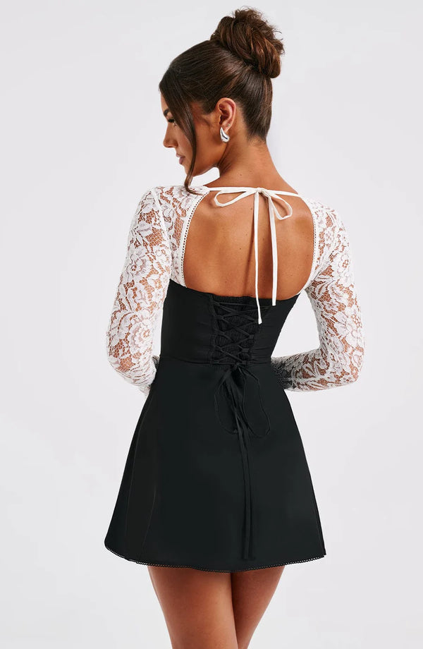 Céleste Robes Courtes - Black white