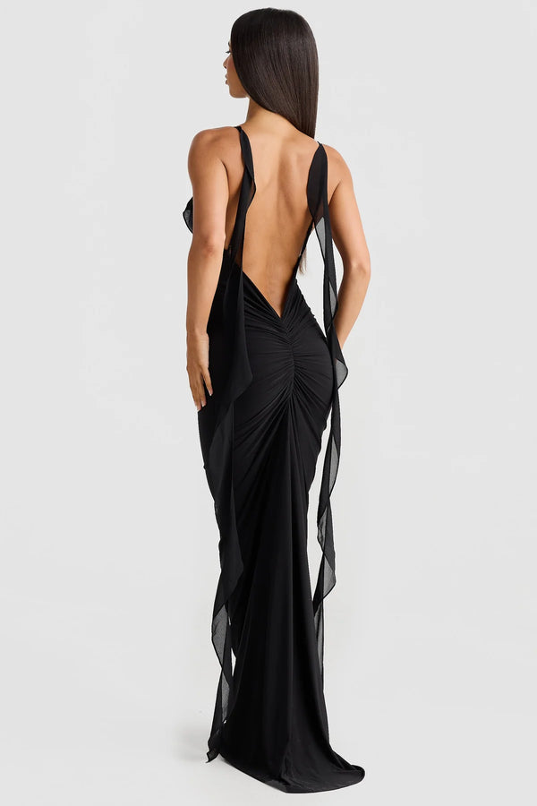 Daphne — Robe Longue - Black