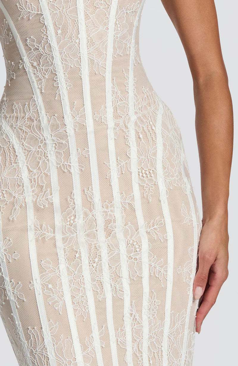 Chloé Robe Longue — Beige