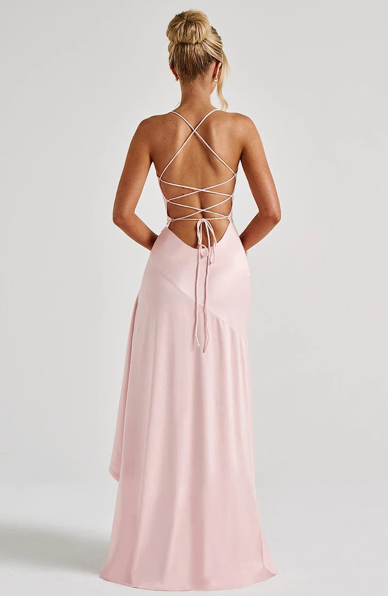 Madeleine Robe Longue — Rose