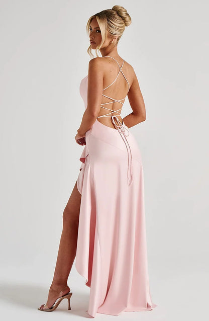 Madeleine Robe Longue — Rose