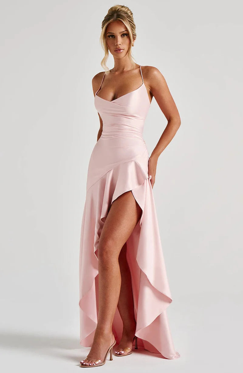 Madeleine Robe Longue — Rose