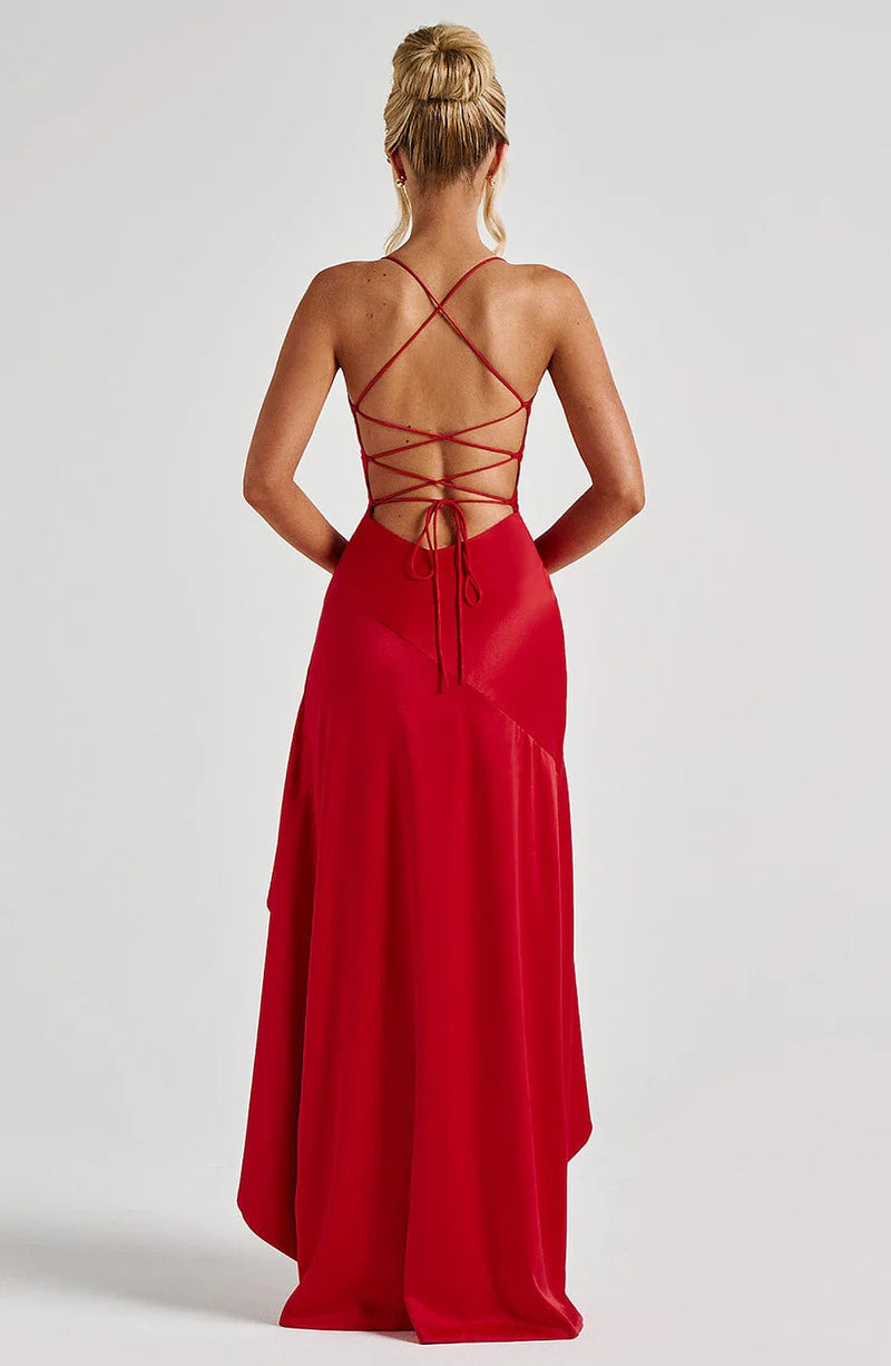 Madeleine Robe Longue — Rouge