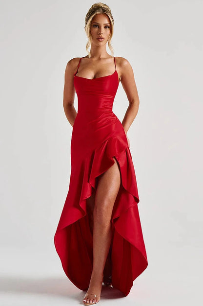 Madeleine Robe Longue — Rouge